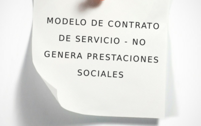 MODELO DE CONTRATO DE SERVICIO